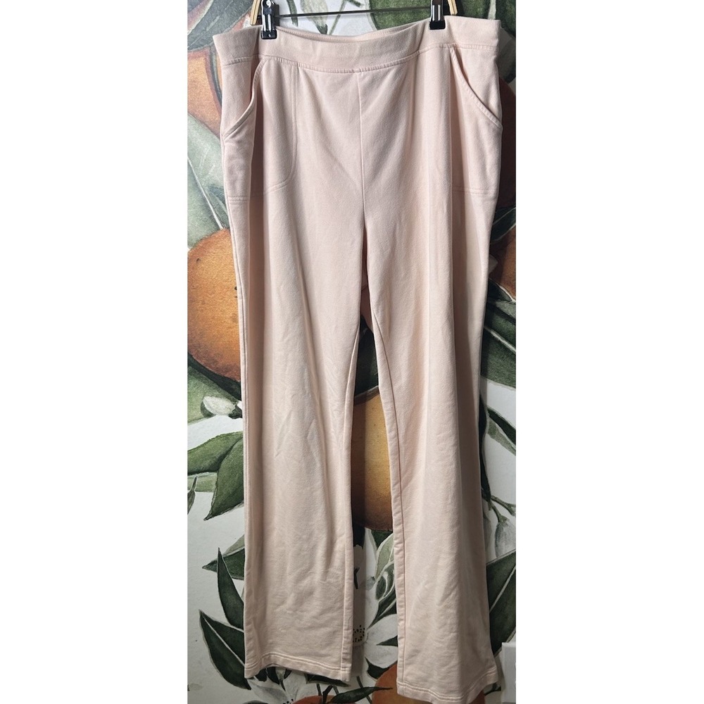 Chicos Zenergy Size Large 2 Long 34" Inseam Pull on Sweatpants Soft Comfy Cotton